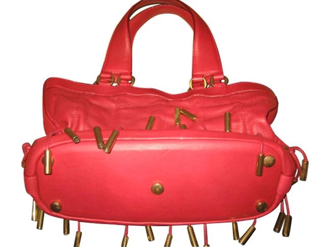 Borsa a mano Donna Karan in pelle rossa Rosso - vista 2