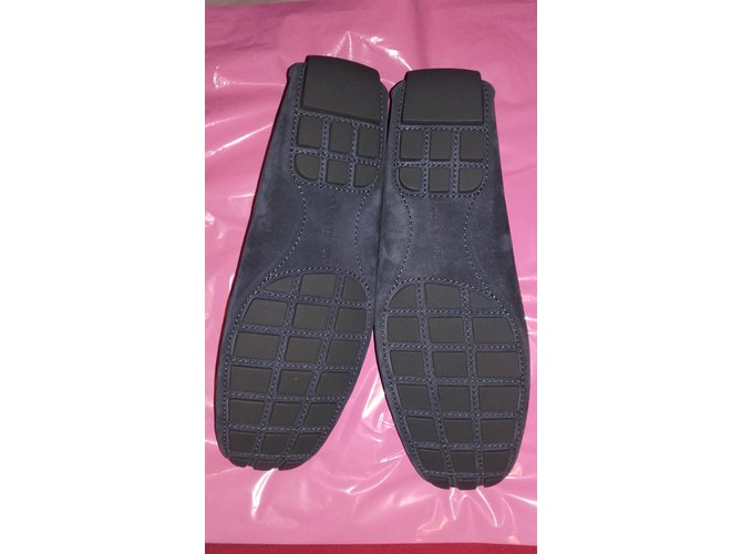 Louis Vuitton Mocassini Slip on Blu - vista 3