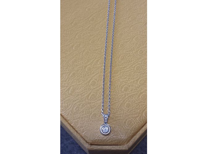Autre Marque Pendente e Catena in Diamanti in Oro Bianco Argento - vista 7