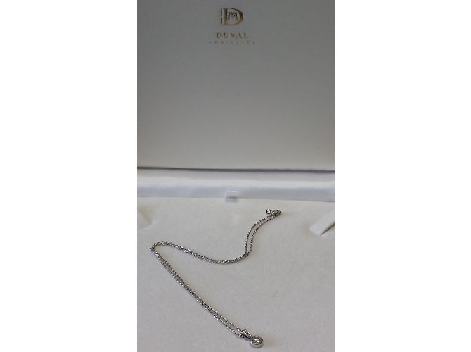 Autre Marque Pendente e Catena in Diamanti in Oro Bianco Argento - vista 8