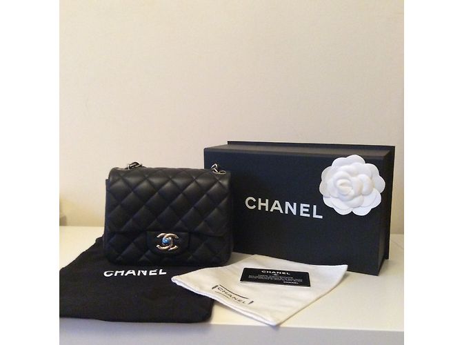 Timeless Chanel Zeitloser Mini Square Schwarz - Ansicht 7
