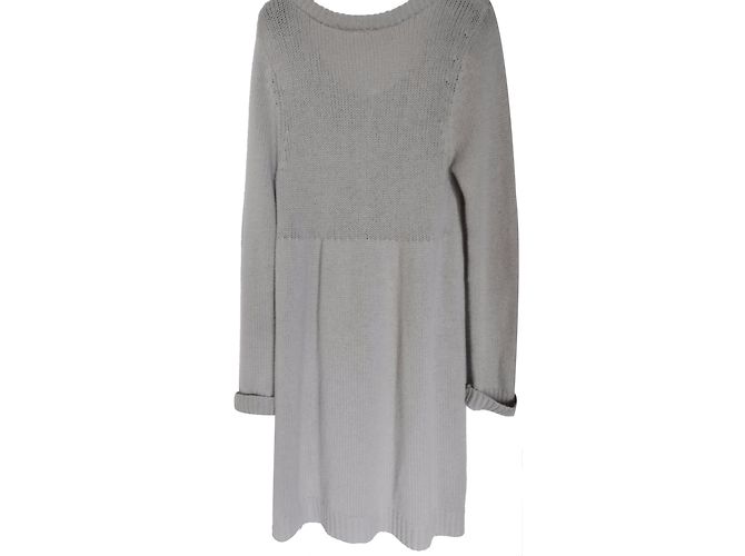 Berenice Strickjacke aus Wolle und Kaschmir Beige - Ansicht 2