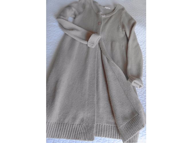 Berenice Strickjacke aus Wolle und Kaschmir Beige - Ansicht 3