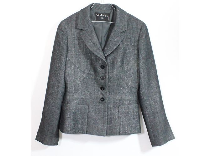 Chanel Calças de terno Cinza antracite - vista 15