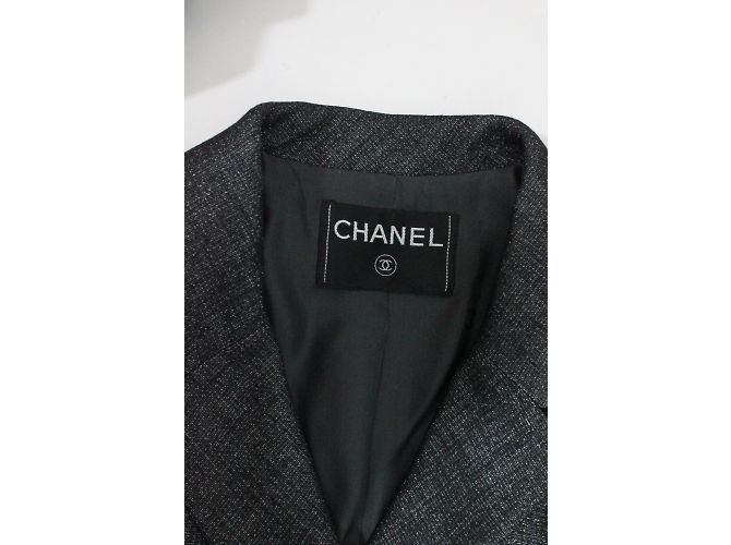 Chanel Calças de terno Cinza antracite - vista 17
