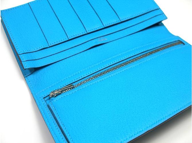 Hermès Béarn Blue - view 7