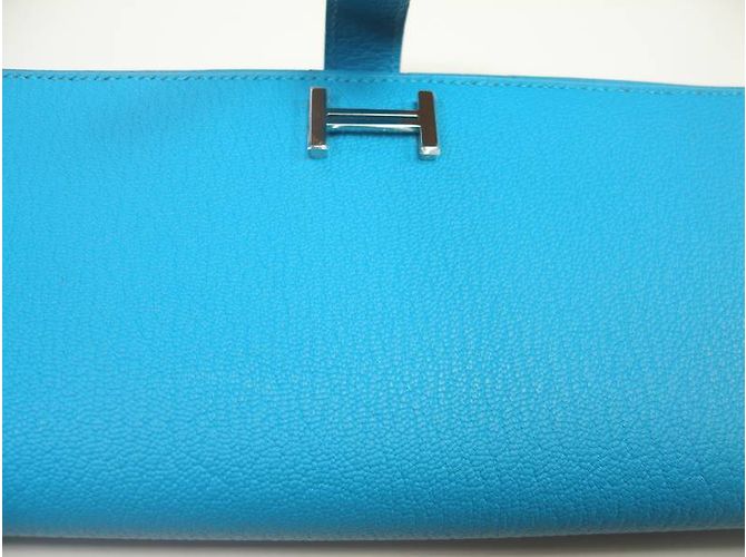 Hermès Béarn Blue - view 8