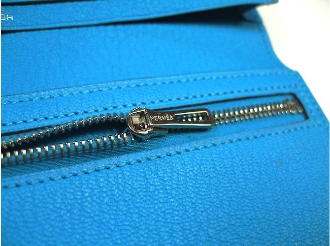 Hermès Béarn Blue - view 9