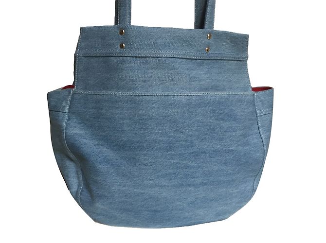 Borsa tote Kitty in denim blu Charlotte Olympia - vista 2