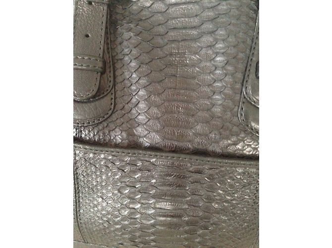 Sac à main Jerome Dreyfuss Jules en python noir - vue 3