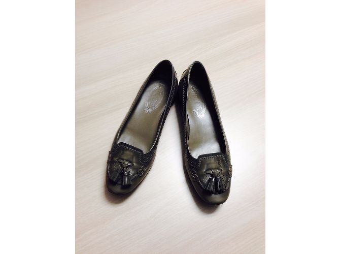 Tod's Leder Ballerinen Grau Größe 38 - Ansicht 3