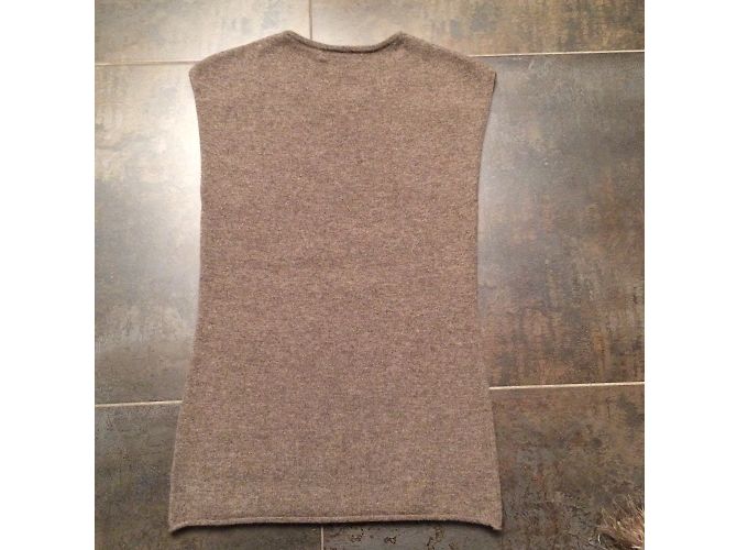 Autre Marque Twinset Statement taupe aus Kaschmir mit Straußenfedern - Ansicht 12