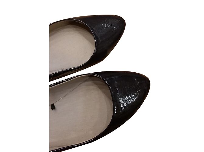Zara Absatzschuhe Marineblau Lackleder Größe 40 - Ansicht 2