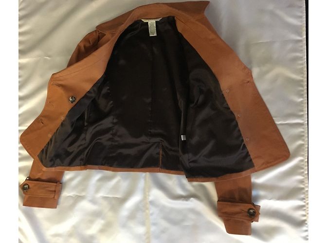 Diane Von Furstenberg Lederjacke Cognac - Ansicht 3
