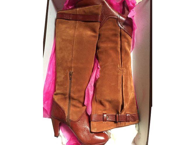 Botas de cuero Chie Mihara Astrid Marrón Talla 37 Castaño - vista 2