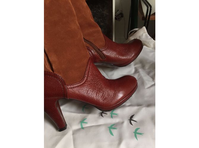 Botas de cuero Chie Mihara Astrid Marrón Talla 37 Castaño - vista 6