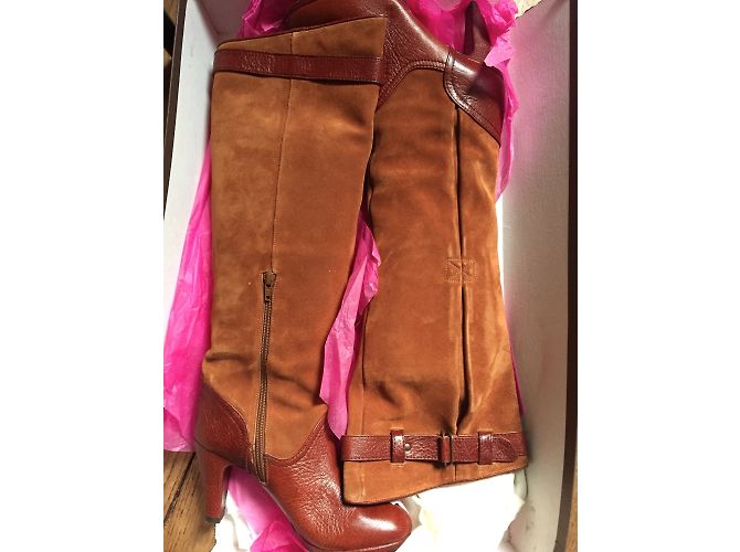 Botas de cuero Chie Mihara Astrid Marrón Talla 37 Castaño - vista 9