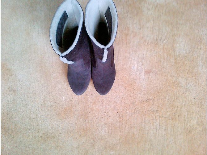 Botas de cano curto Miss Sixty em camurça marrom 35 - vista 3