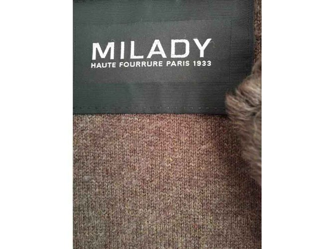 Milady Pelzjacke Taupe - Ansicht 3