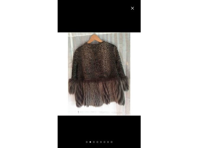 Milady Pelzjacke Taupe - Ansicht 5