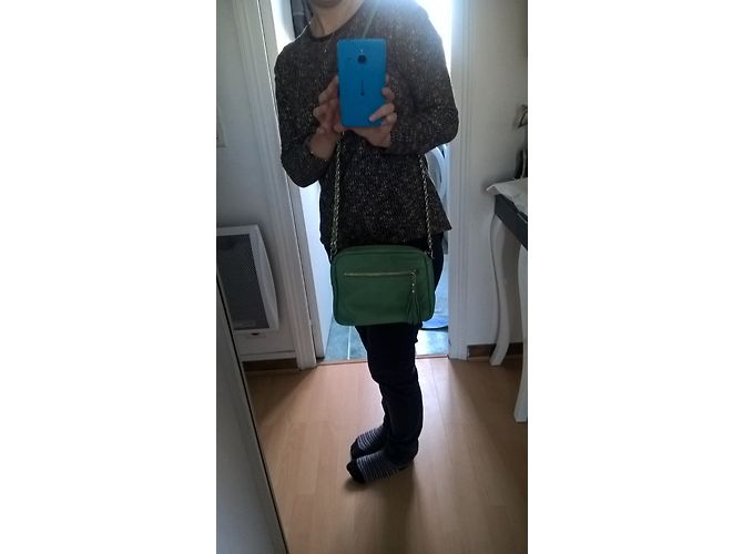 Autre Marque 'Lancaster' grüne Ledertasche - Ansicht 4