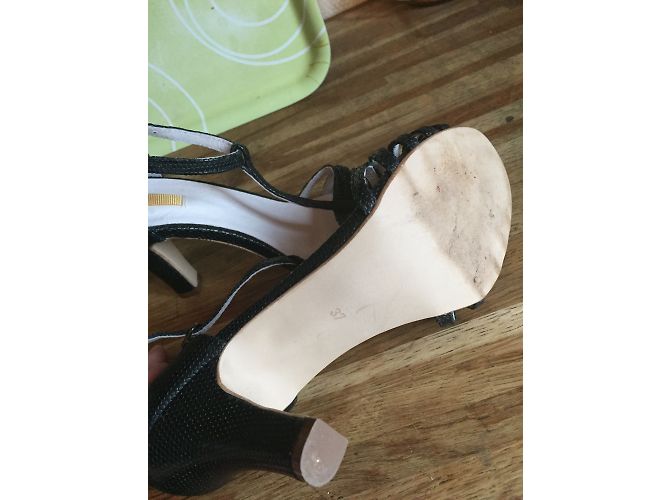 Autre Marque Bill Tornade Pumps Schwarz Schlangeneffekt 8cm Absatz - Ansicht 3