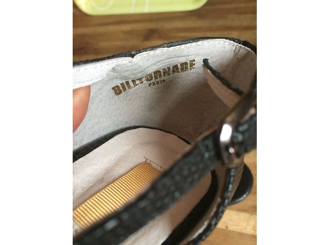 Autre Marque Bill Tornade Pumps Schwarz Schlangeneffekt 8cm Absatz - Ansicht 4