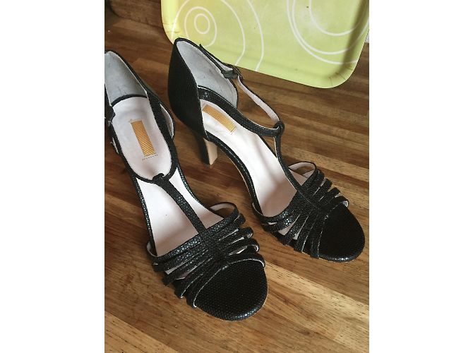 Autre Marque Bill Tornade Pumps Schwarz Schlangeneffekt 8cm Absatz - Ansicht 7