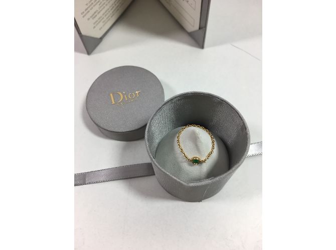 Dior Mimioui ouro amarelo com esmeralda - vista 7