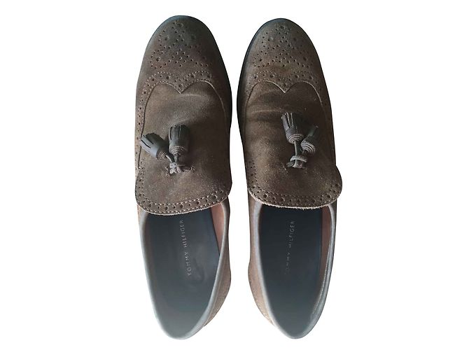 Mocassini Tommy Hilfiger Marroni in Pelle Taglia 37 Marrone - vista 2