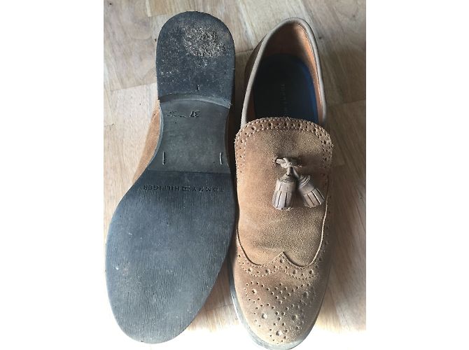 Mocassini Tommy Hilfiger Marroni in Pelle Taglia 37 Marrone - vista 5