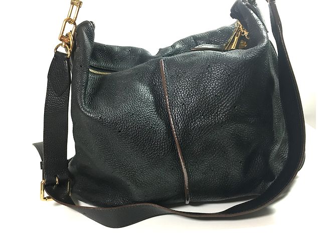 Louis Vuitton Selene Mahina nero MM - vista 7