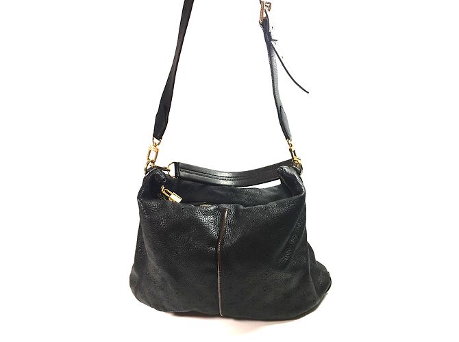 Louis Vuitton Selene Mahina nero MM - vista 8