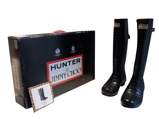 Hunter e Jimmy Choo Nero - vista 2