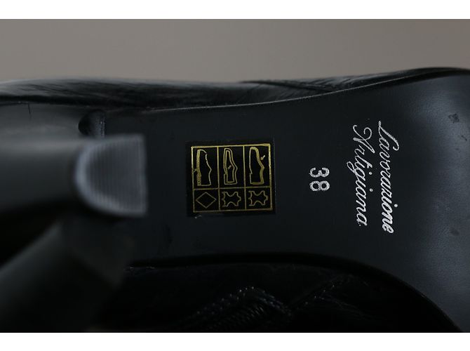 Stivaletti JB Martin in pelle nera Taglia 38 Nero - vista 7