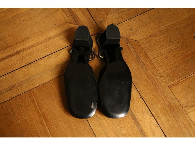 Autre Marque Décolleté Minelli in pelle scamosciata nera 38 Nero - vista 5