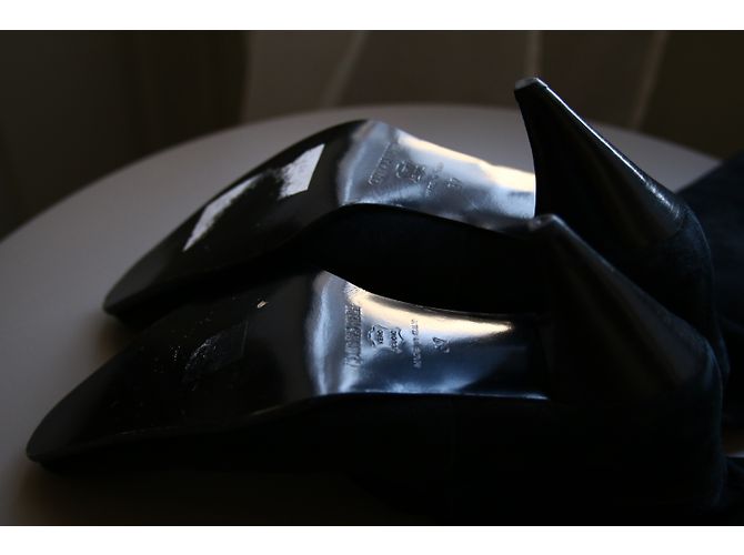 Botas Georges Rech de piel de ciervo negras 37EU Negro - vista 5