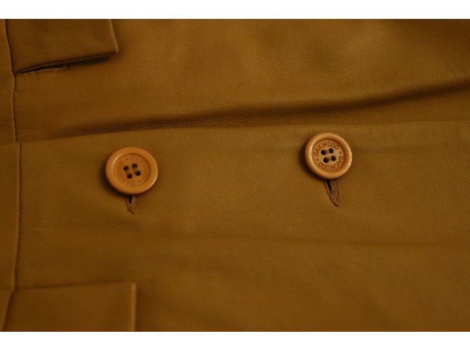 Abrigo Oakwood de piel de cordero beige M - vista 3
