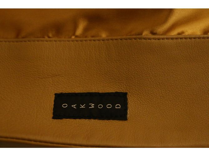 Abrigo Oakwood de piel de cordero beige M - vista 5