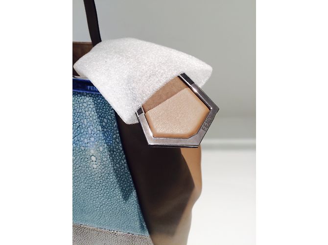 Borsa Fendi 2 jours in stingray taupe Stampa python - vista 8