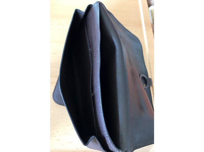 Hermès Billetera DOGO Chocolate - vista 6
