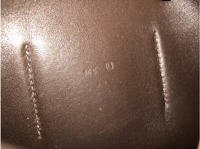 Hermès Billetera DOGO Chocolate - vista 7