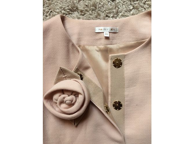 Paule Ka Pink Wool Cropped Jacket - view 3