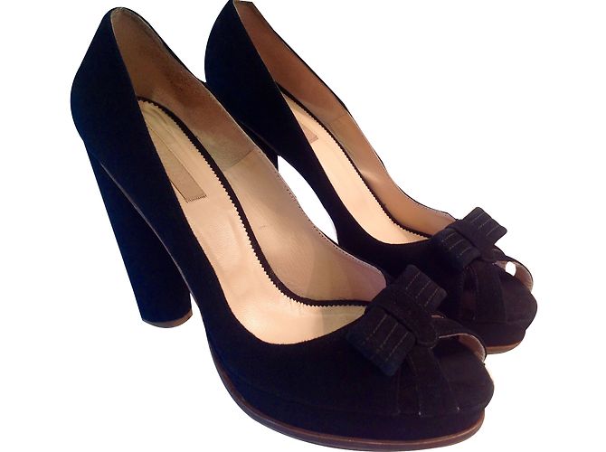Autre Marque Scarpe con zeppa 'Blueprint' Nero - vista 2