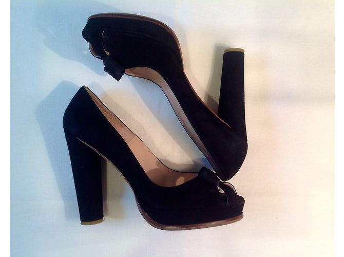 Autre Marque Scarpe con zeppa 'Blueprint' Nero - vista 4