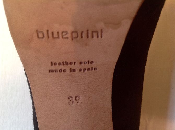 Autre Marque Scarpe con zeppa 'Blueprint' Nero - vista 7