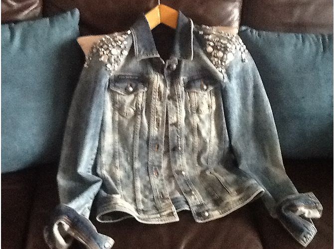 Philipp Plein Jeansjacke Blau - Ansicht 3