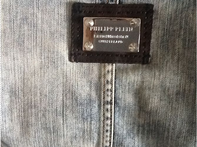 Philipp Plein Jeansjacke Blau - Ansicht 5