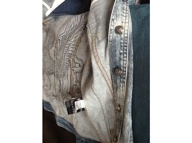 Philipp Plein Jeansjacke Blau - Ansicht 7