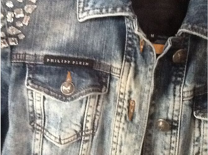 Philipp Plein Jeansjacke Blau - Ansicht 9